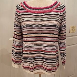 NIC+ZOE Striped Knit Sweater
